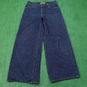 Levi's Jeans Womens 29 Blue Dark Wash '94 Baggy Wide Leg Relaxed Denim Retro